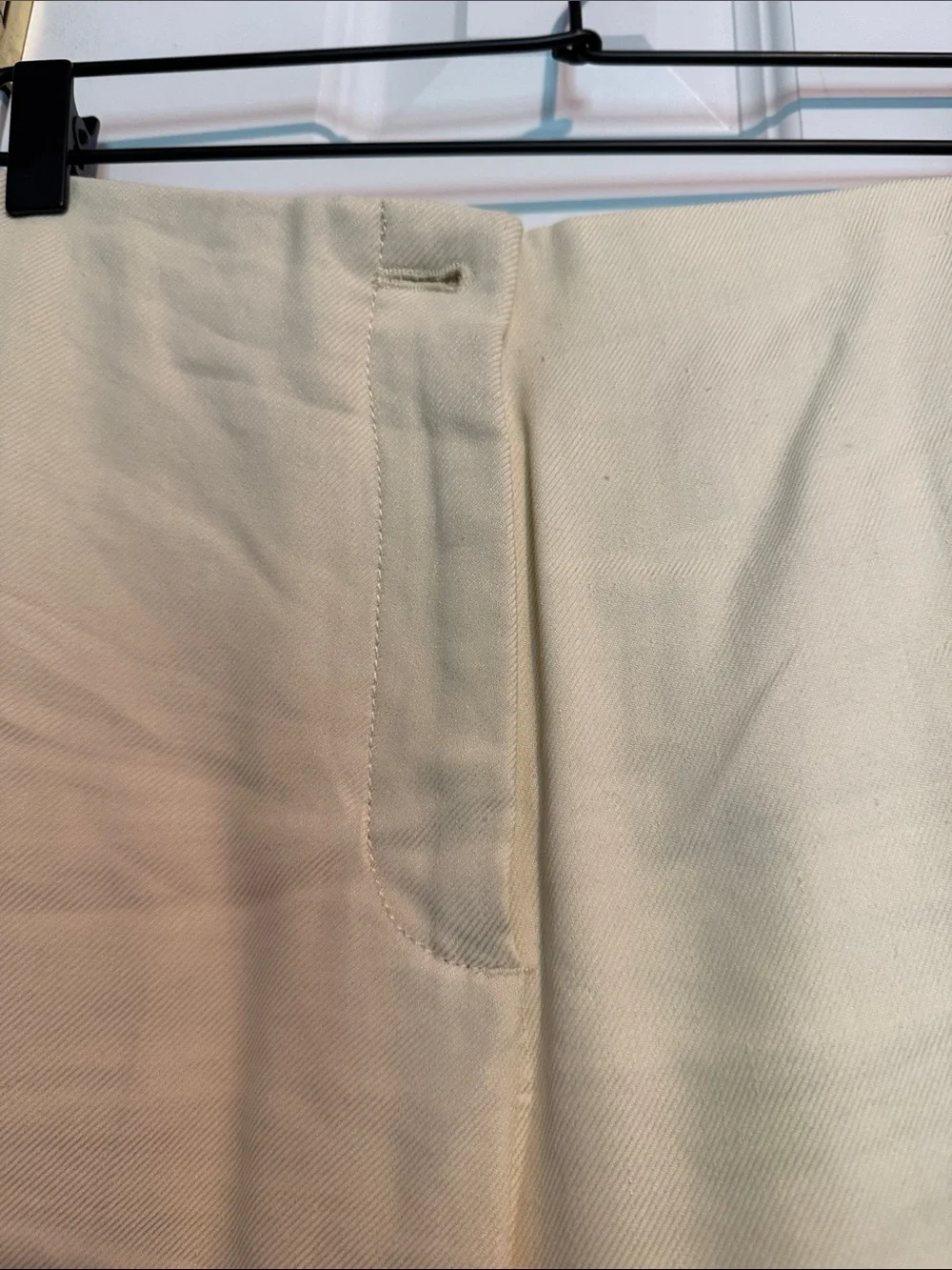 Zara Cream Wide-Leg Pants